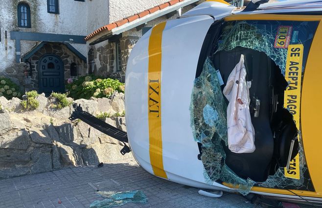 As Termin Un Taxi Tras Despiste En La Rambla De Carrasco Conductor