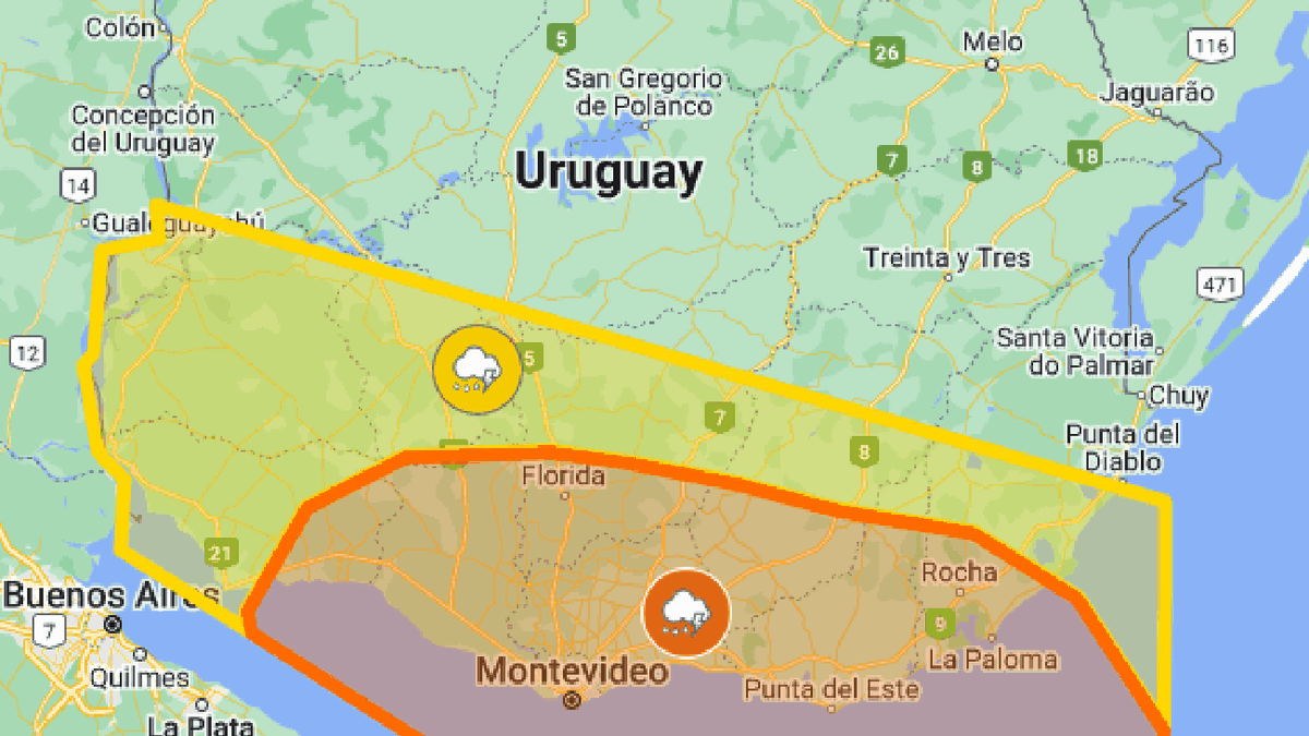 Rige Una Alerta Naranja Y Otra Amarilla Por Tormentas Fuertes Y Lluvias