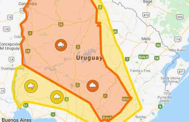 Doble Alerta Naranja Y Amarilla Por Tormentas Y Lluvias Intensas