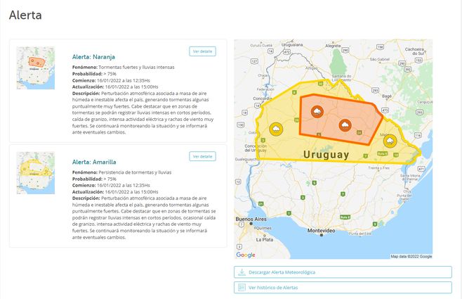 Inumet Actualiza A Alerta Naranja Por Tormentas Fuertes Y Lluvias Intensas