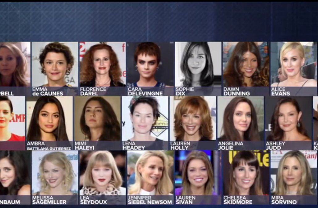 La galería de victimas de Weinstein ya suma más de 60 mujeres.<div><br></div>