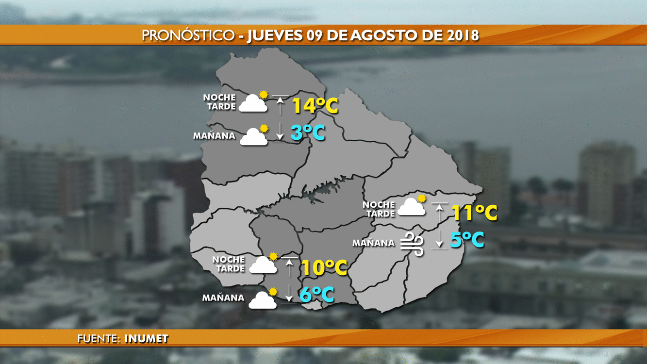 clima 7 de agosto 2018