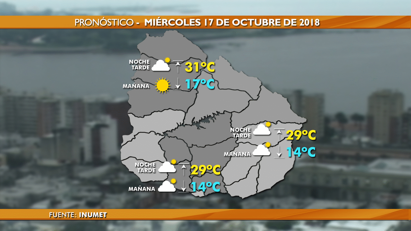 clima 17 de octubre 2018