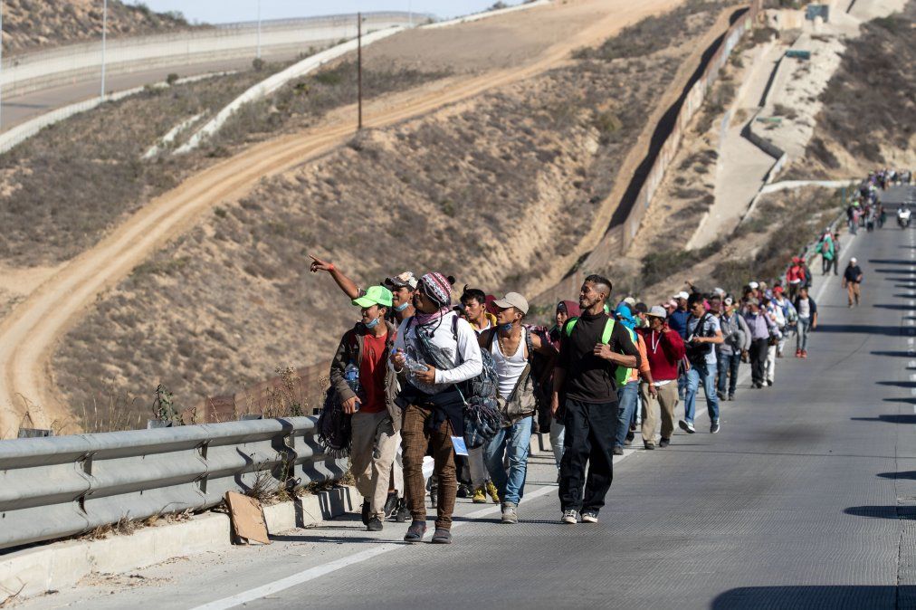 La Caravana De Migrantes Que Busca Alcanzar La Frontera Con Estados Unidos