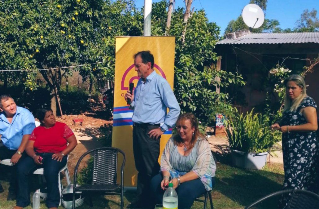 Manini y Moreira en un acto desarrollado en Pintadito, Artigas