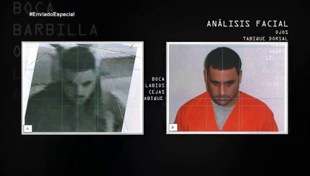 Cámara de reconocimiento facial compara el rostro de Ibar con el del hombre que aparece en las imágenes del sistema de televigilancia en la escena del crimen. La esposa de Ibar sostiene que no pudo estar allí porque ese día estaba con ella.