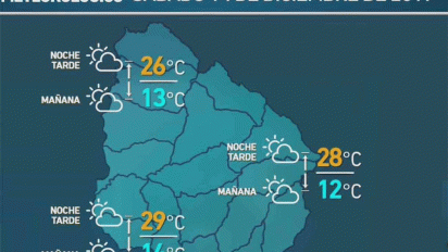 bajo sensiblemente la temperatura y la maxima alcanzara los 26ºc en montevideo