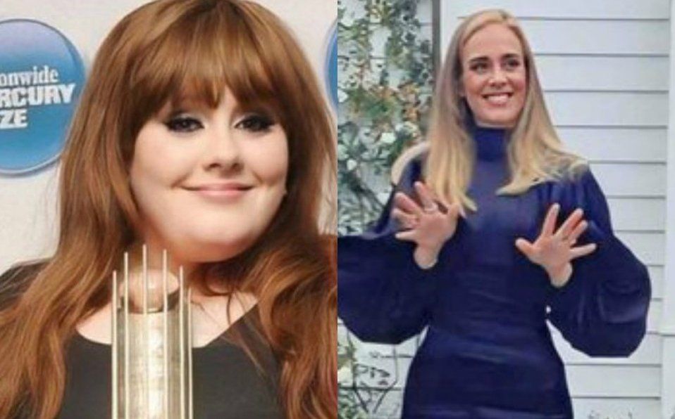 El antes y el después de Adele