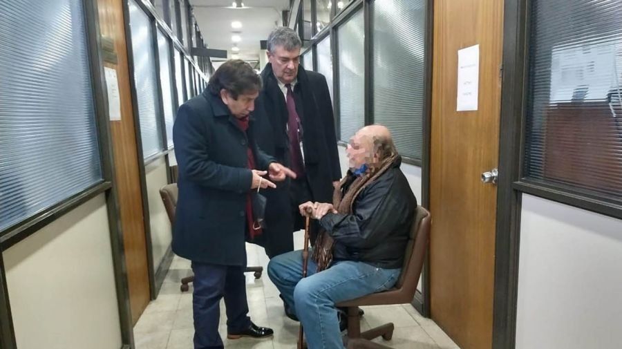 Ríos en el juzgado. Fue procesado por homicidio simple.