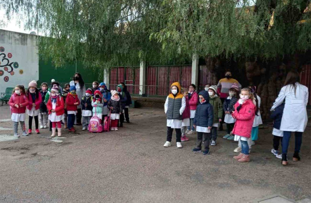 Así fue la vuelta a clases en la escuela de La Blanqueda