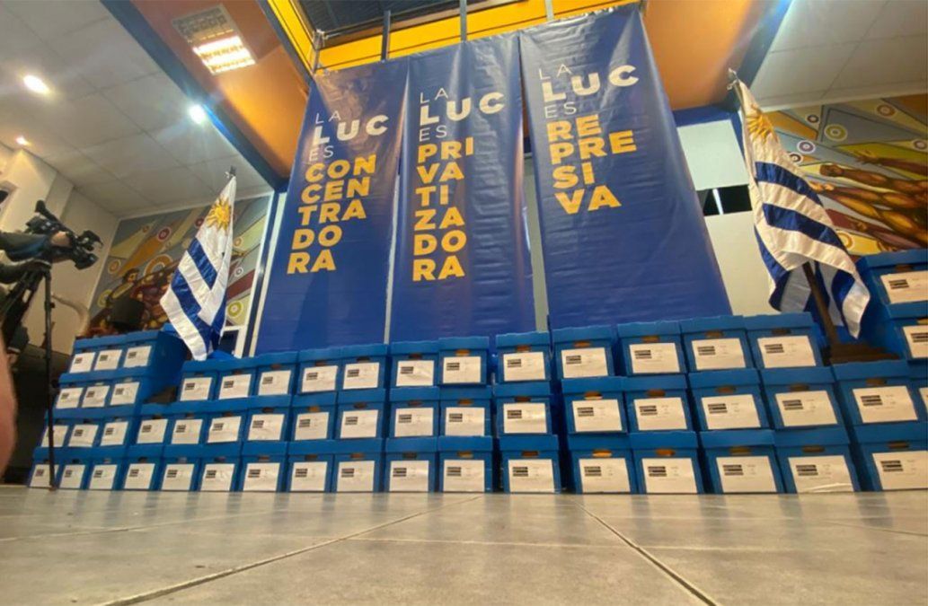 Así estaban acondicionadas las firmas contra la LUC