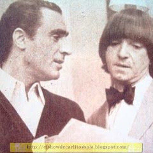 Con Juan Carlos Calabró en "Telecómicos" (1965)