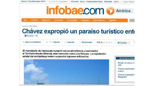 Escándalo real, Chávez y Obama, en las notas más leídas del mundo