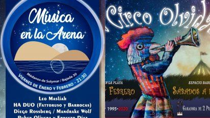 vuelven el circo olvidado y musica en la arena a medanos de solymar