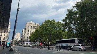 Foto: Subrayado. Tiempo cubierto este jueves en la mañana en el Centro de Montevideo.