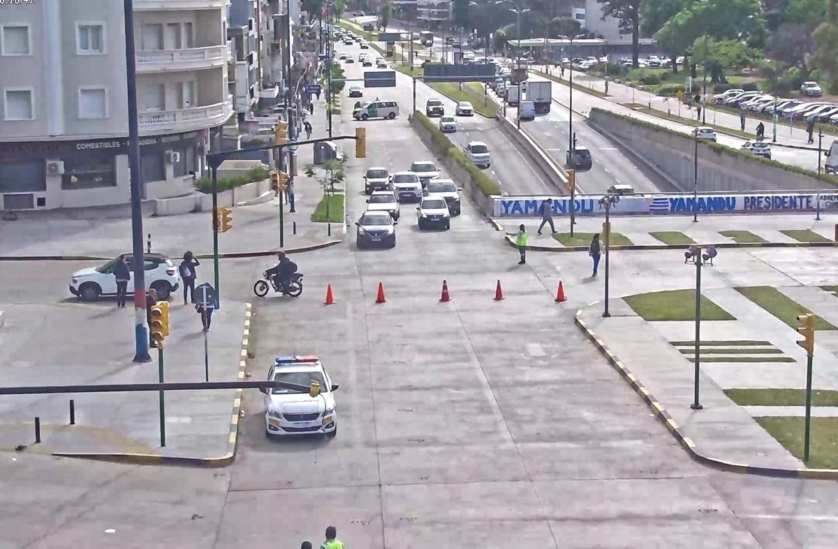 Foto cedida a Subrayado. El accidente ocurrió a la hora 5:48. Foto cedida a Subrayado. El accidente ocurrió a la hora 5:48.