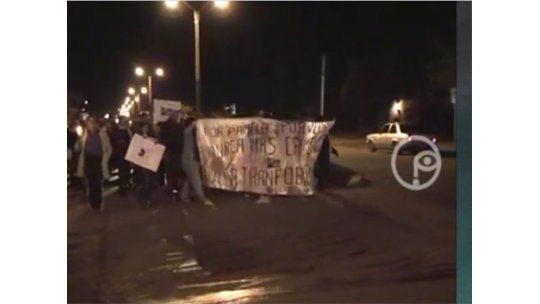 Melo se movilizó por más seguridad tras el crimen de Pamela