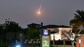 Ataques con misiles de Irán sobre Dubai este sábado 28. AFP