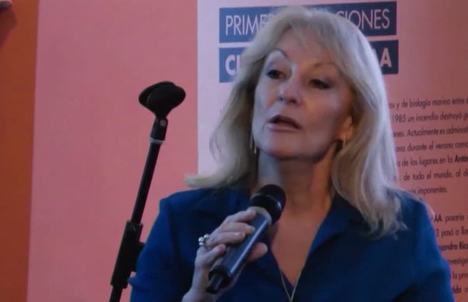 Carolina Cosse, intendenta de Montevideo, en Buenos Aires.