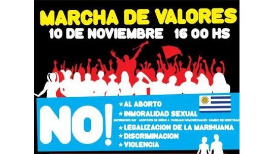 Este sábado se realiza la polémica Marcha por los Valores