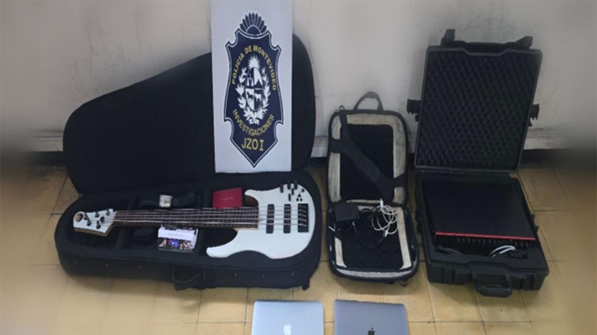 Policía recuperó computadoras e instrumentos que le habían robado al cantante Lucas Sugo