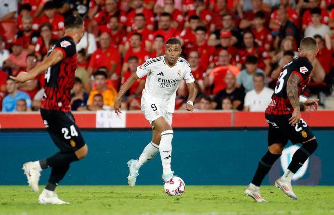 Foto: AFP. El debut en La Liga, de Kylian Mbappé, con el Real Madrid.