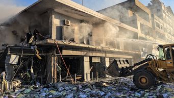 Líbano después del ataque. Foto: AFP