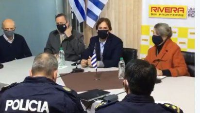 el presidente de la republica en rivera: este lunes habra reunion por aumento de casos