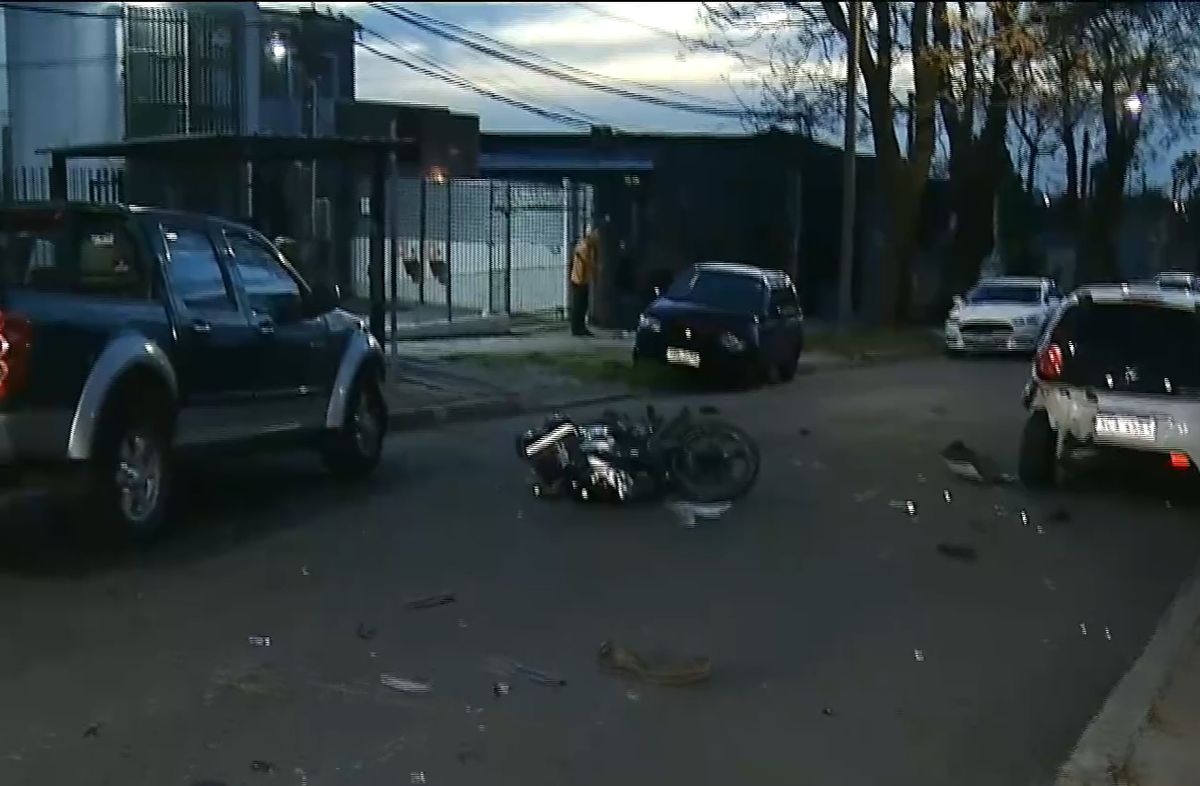 Dos autos, una moto y una camioneta protagonizaron un choque en el Belvedere