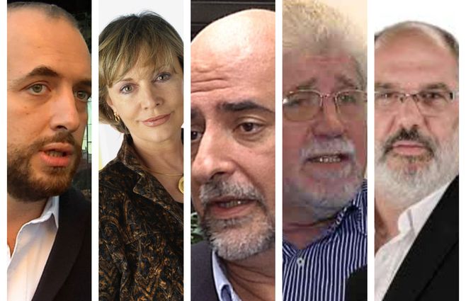 Amado, Andreoli, Mieres, Valenti y Franzini Batlle, figuras de la nueva coalición socialdemócrata