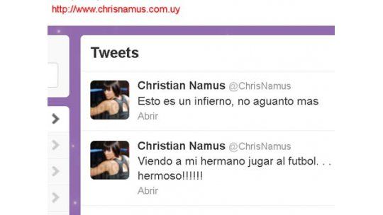 Esto es un infierno, no aguanto mas, dijo Chris Namús