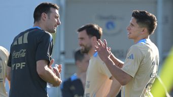 Técnico argentino, Scaloni. Foto: AFP.&nbsp;
