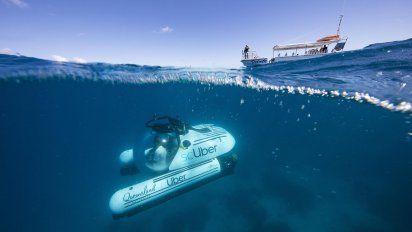 uber lanza viajes en submarino en la gran barrera de coral