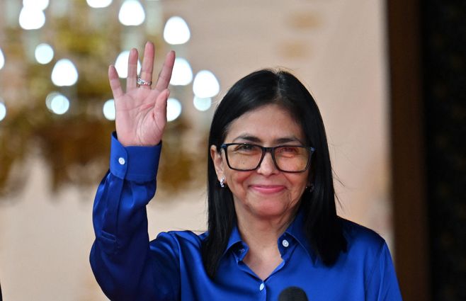 Delcy Rodríguez. Foto: AFP