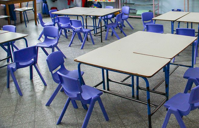 Salón de Inicial y Primaria. Foto: FocoUy