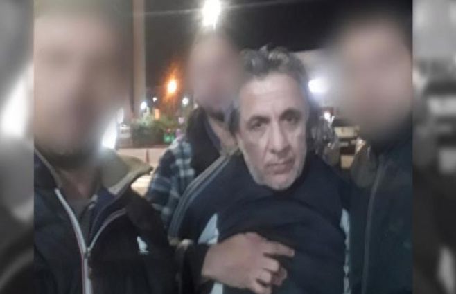 Sinopoli en el momento de su captura en Salto