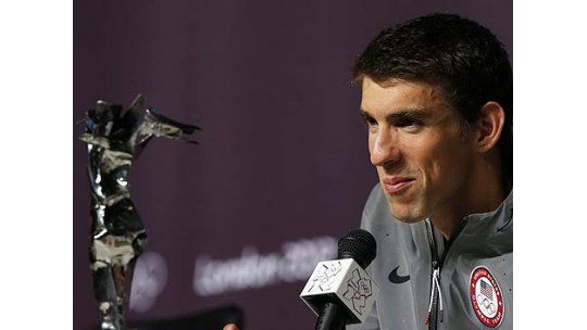 Phelps fue condecorado como el mejor nadador de todos los tiempos