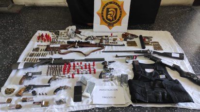 incautan arsenal que tenia como destino bandas de delincuentes