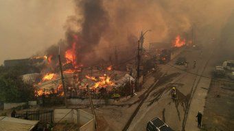 Incendios devastadores en el sur de Chile. Foto: AFP