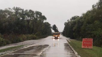 Foto: Policía Caminera. Rutas anegadas, foto de archivo.