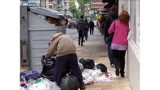 Montevideo sucia por medidas del gremio de municipales