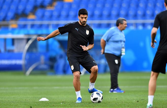 El plantel celeste se instaló en Rostov y realizó el último entrenamiento antes del partido del miércoles (AFP)