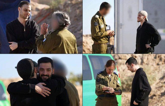 Rehenes de Israel liberados. AFP