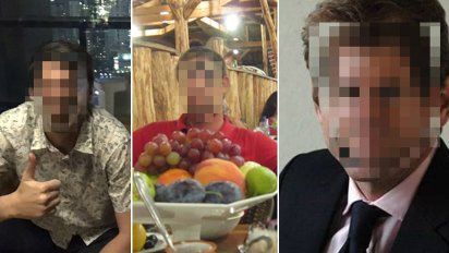 Fotografías de los presuntos espías de la CIA arrestados en Irán, publicadas por medios iraníes el 22 de julio de 2019.