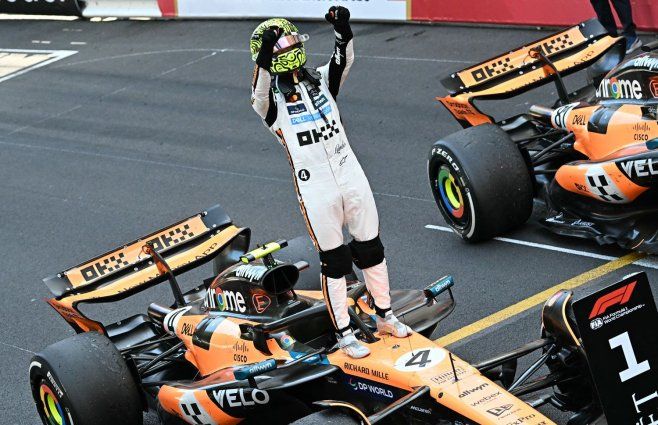 Foto: AFP. El británico Lando Norris corre en McLaren. Foto: AFP. El británico Lando Norris corre en McLaren.