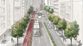 Imagen: IMM. Avenida 18 de Julio vista hacia El Gaucho. Imagen: IMM. Avenida 18 de Julio vista hacia El Gaucho.