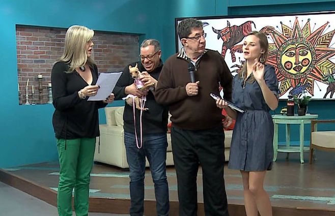 Omar en su etapa exitosa en as mañanas de Canal 10.