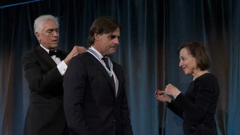 Lacalle Pou recibe la Insignia de Oro de la Americas Society. Foto: Paula Abreu.