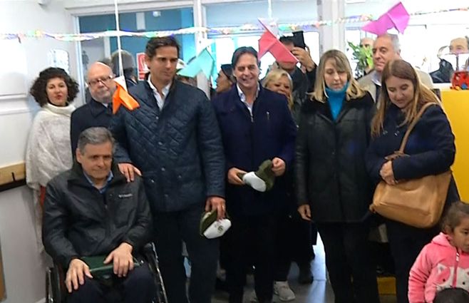 Lacalle Pou recorre el CAIF Los Tréboles.&nbsp;