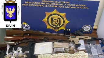 cuatro condenados por trafico interno de armas de fuego y municiones, y un imputado por posesion de drogas